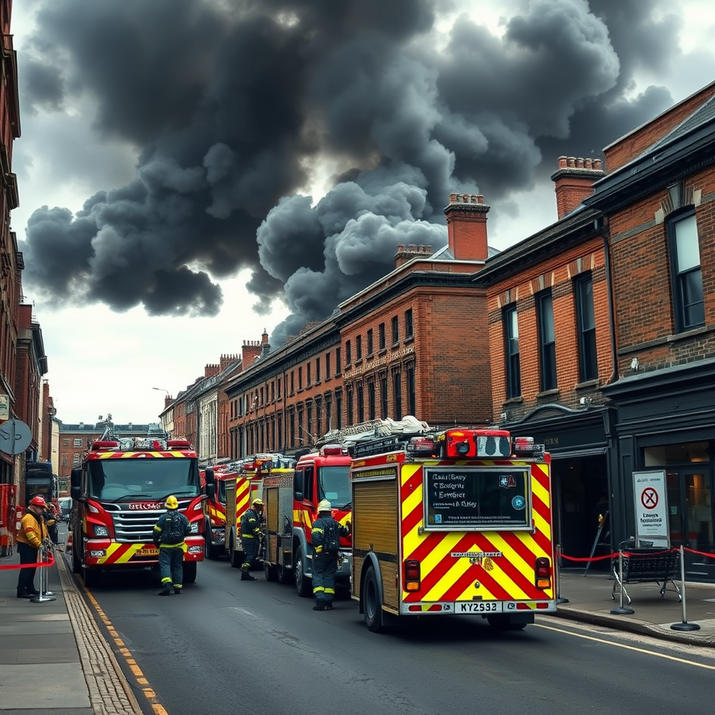 Fire crews tackle Nottingham city centre blaze on Friar Lane